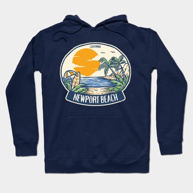 Newport Beach California Hoodie by soulfulprintss8